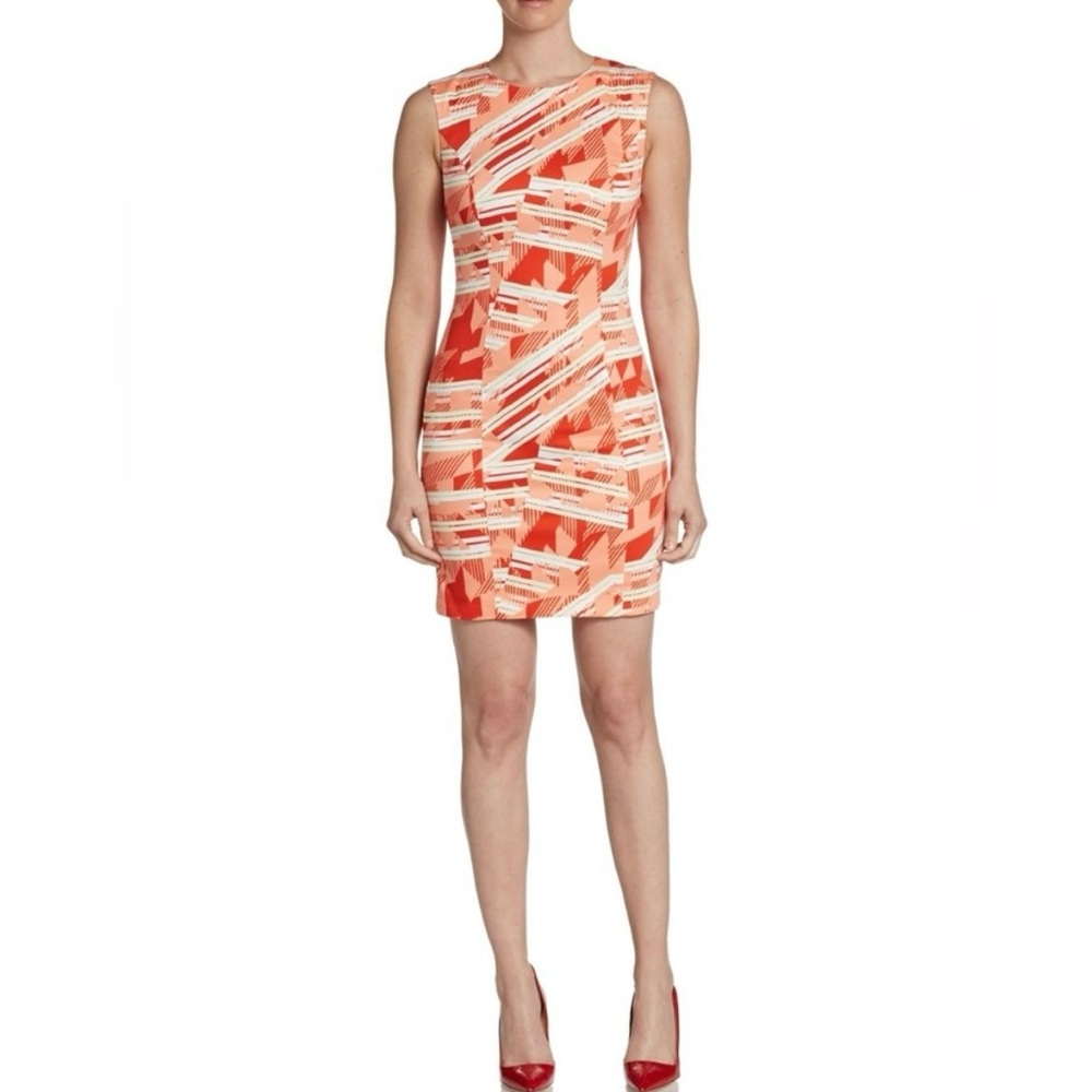 French Connection Casablanca Cotton Mini Dress in color “Sunrise,” Size 10